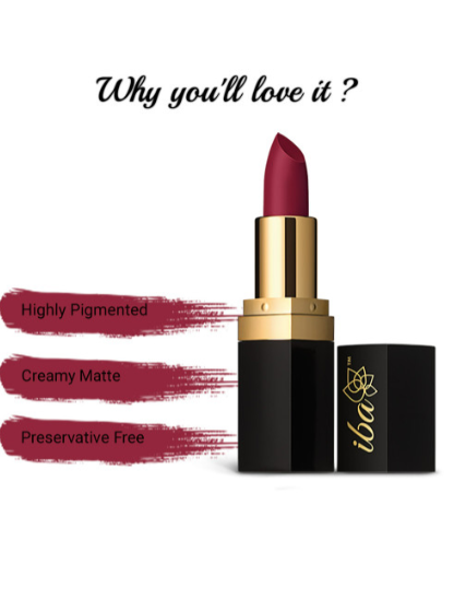 Long Stay Matte Lipstick With Shea Butter - 4g - Berry Punch M09