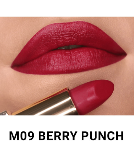Long Stay Matte Lipstick With Shea Butter - 4g - Berry Punch M09
