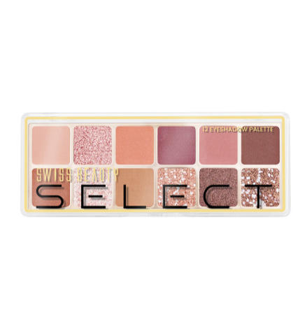 SWISS BEAUTY Select 12 Eyeshadow Palette